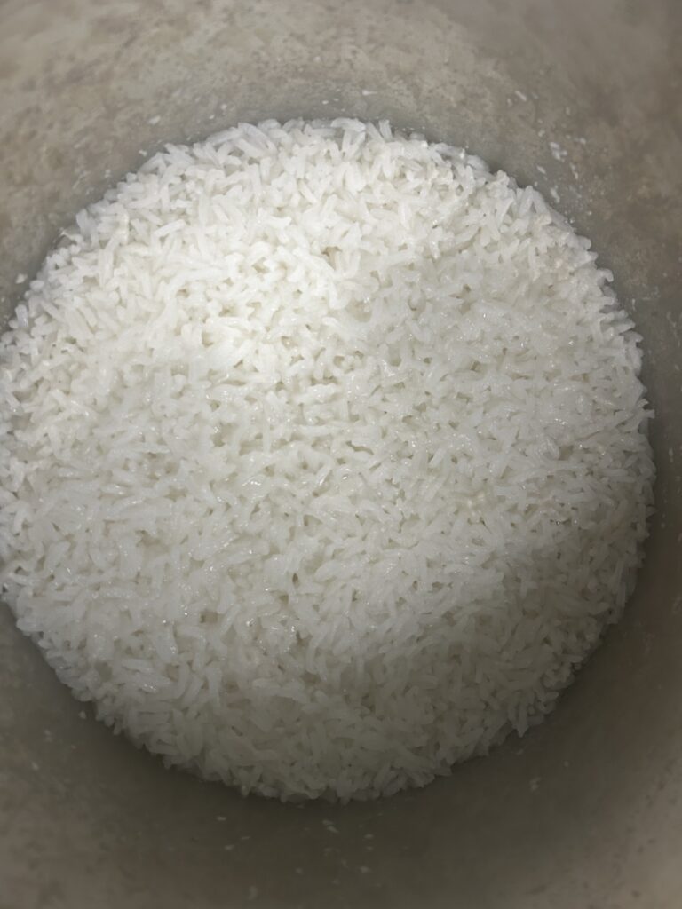 cooked rice in instant pot