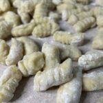 homemade potato gnocchi on counter
